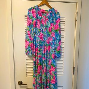 Lilly Pulitzer Pauline Maxi Dress Sz L
